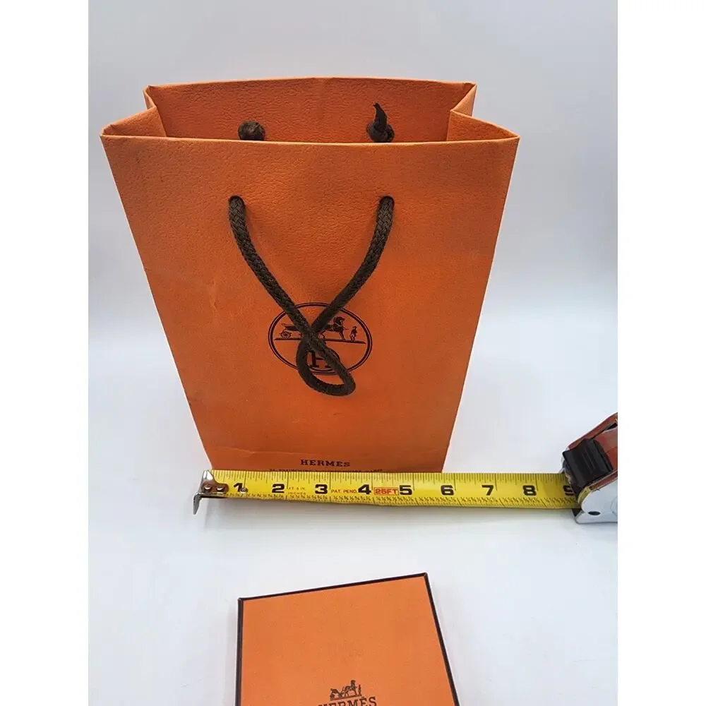 Hermes Empty Box with Pamphlets and Gift Bag.